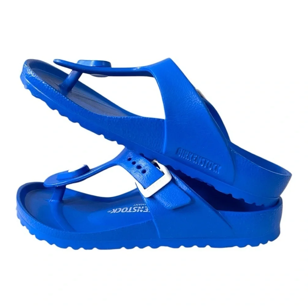 Birkenstock Gizeh EVA Sandals Kids Scuba Blue Size 30 US 12 Narrow Fit